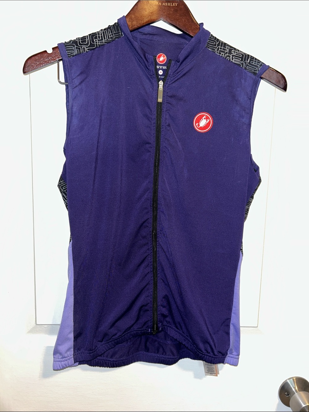 Castelli Sleeveless Cycling Jersey Full Zip - Purple